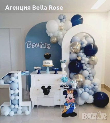 Украса с балони Мики маус Рожден ден Бал Юбилей, снимка 7 - Декорация - 44193115