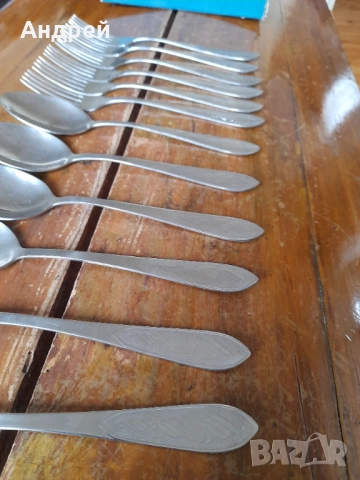Стар комплект Руски вилици и лъжици, снимка 4 - Други ценни предмети - 52226647