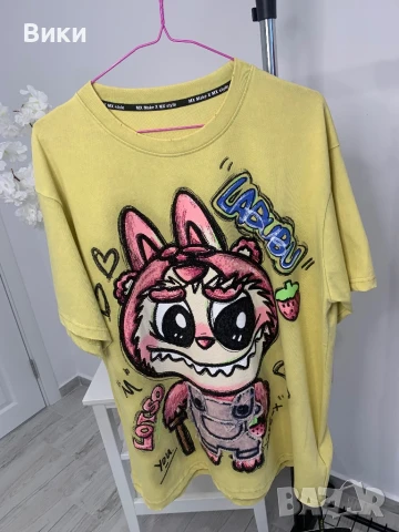 Тениска Дисни Desney Labubu Лабубу, снимка 3 - Тениски - 50845249