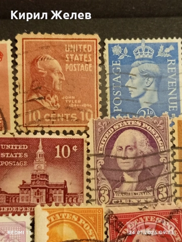 Стари пощенски марки от цял свят смесени АМЕРИКАНСКИ ПРЕЗИДЕНТИ за КОЛЕКЦИЯ 51964, снимка 6 - Филателия - 53208047