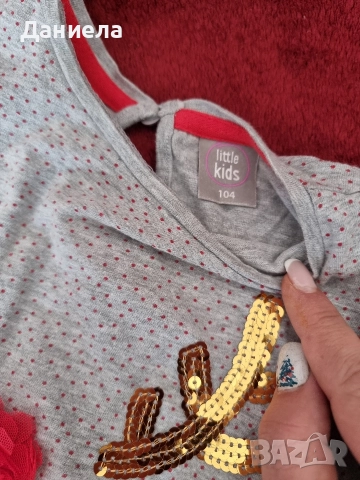 Коледни рокли 104 и 116 р-р, снимка 5 - Детски рокли и поли - 52736378