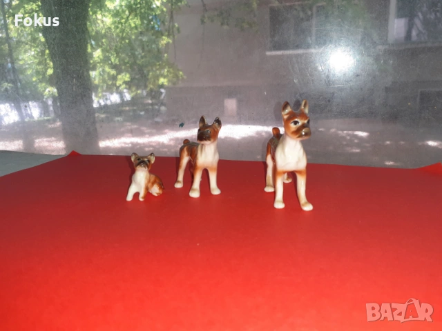 Лот много красиви фигури кученца миниатюри порцелан Япония, снимка 2 - Антикварни и старинни предмети - 53422471