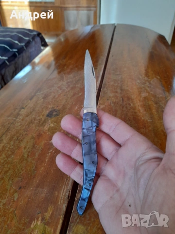 Стар джобен нож,ножче,ножка #177, снимка 4 - Други ценни предмети - 53445495