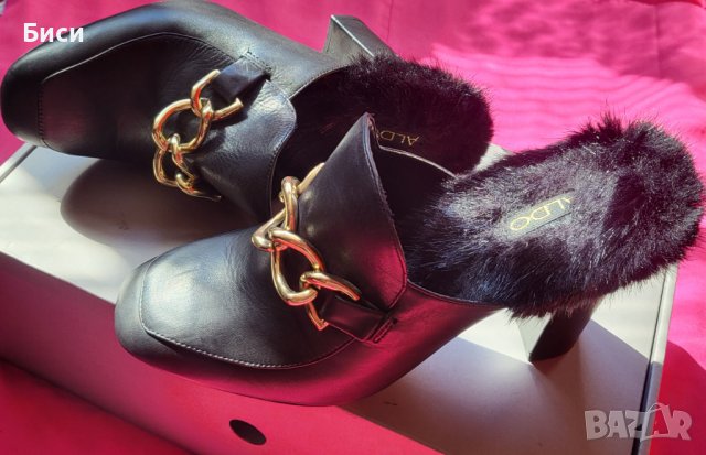 Маркови пролетни/есенни чехли Aldo,естествена кожа, снимка 8 - Дамски обувки на ток - 40117977