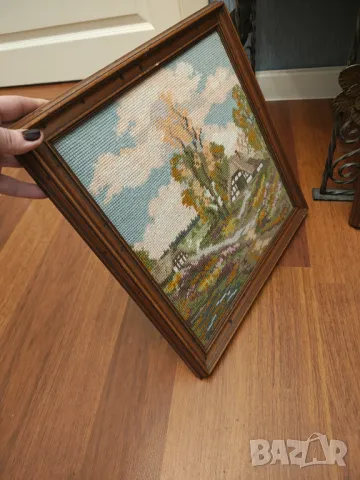 Лот гоблени масивни дървени рамки, снимка 6 - Гоблени - 48325483