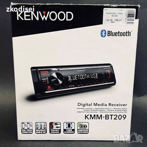 Авто CD KENWOOD KMM-BT209, снимка 1