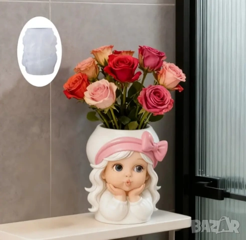 Молд кашпа момиче (1), снимка 4 - Форми - 53733543