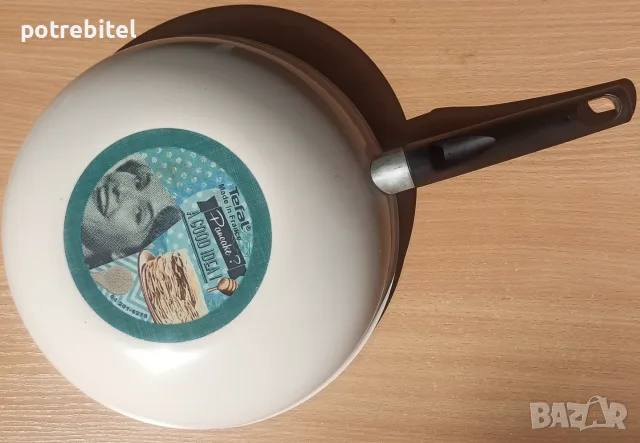 TEFAL - WOK НОВ тиган с тефлоново покритие - 29 см за 10 €вро, снимка 2 - Съдове за готвене - 55892033