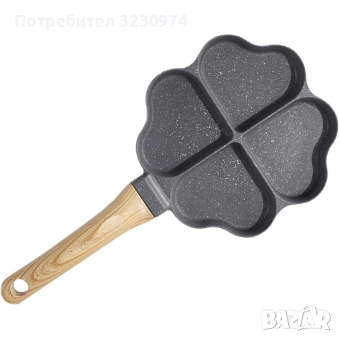 Тиган за пържене на яйца, палачинки, пържени картофи, индукция  сърце