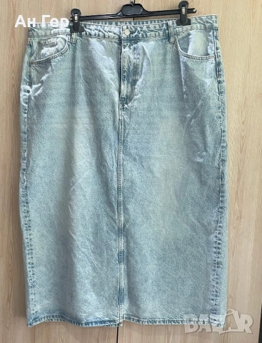 Пола деним H&M XXL, снимка 2 - Поли - 53795349