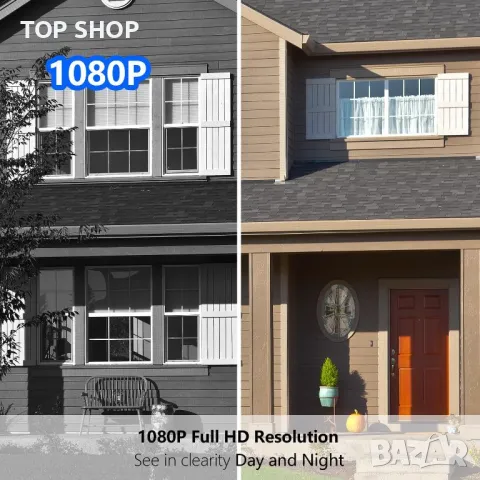 Безжична видео камера - звънец 1080P, 32 GB SD/безплатно 12 месеца облачно съхранение, IP66, снимка 6 - HD камери - 49566523