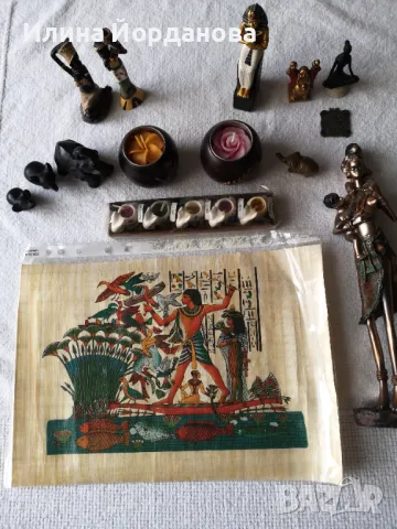 Сувенири, свещи и египетски  папирос, снимка 2 - Антикварни и старинни предмети - 49702950