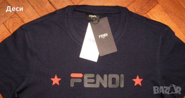  FENDI мъжка тениска нова с етикет - размер M,L,XL,XXL, снимка 6 - Тениски - 35024634