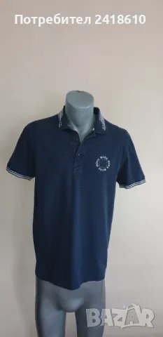 Hugo Boss Cirkle Pique Cotton  Mens Size M  ОРИГИНАЛНА Тениска!, снимка 8 - Тениски - 50338077