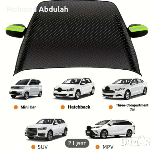 Магнитно покривало за сняг и лед за предно стъкло на автомобил, снимка 8 - Аксесоари и консумативи - 52620438