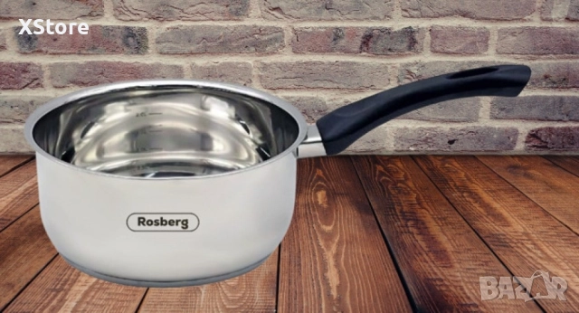 Касерола Rosberg ,14/18/20 см, Бакелитена дръжка, Инокс, снимка 4 - Съдове за готвене - 52507284