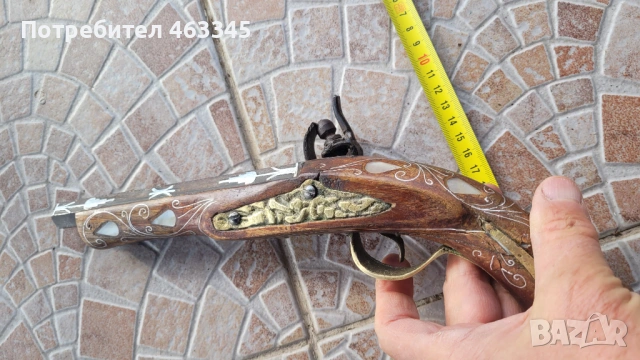 пистолет, пищов, евзалия, кремъклия, снимка 7 - Антикварни и старинни предмети - 53477413