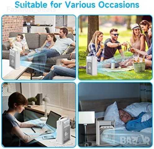 Нов Преносим охладител за въздух Мини климатик/3 скорости/Къмпинг Дом Офис, снимка 7 - Вентилатори - 41587922