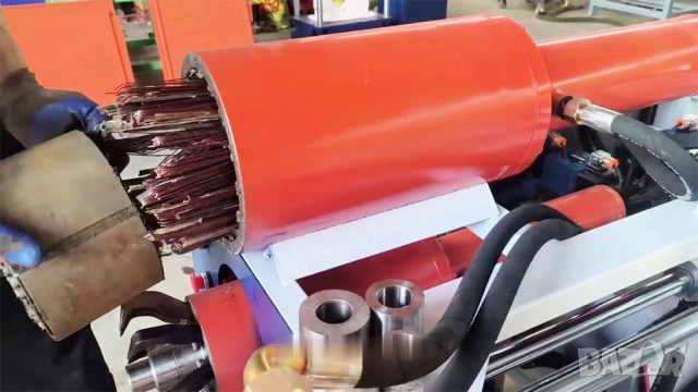 Професионална Машина REM40 за извличане на чиста мед от скрап индустриални електрически двигатели, снимка 7 - Електродвигатели - 52635912