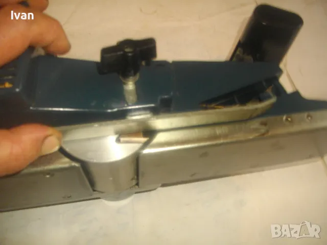 ГОЛЯМО ПРОФЕСИОНАЛНО ЕЛЕКТРИЧЕСКО РЕНДЕ 900 ВАТА 45СМ 6,0КГ AEG Старо качество ОТЛИЧНО 75мм ножове , снимка 9 - Други инструменти - 47967005