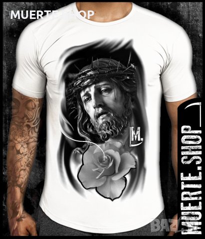 Тениска с щампа JESUS CHRIST GRAPHIC, снимка 1 - Тениски - 42055119