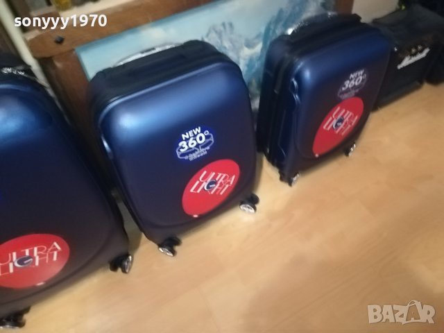 КУФАРИ 4 БРОЯ С КОЛЕЛЦА-ТВЪРДИ СТРАНИЦИ 1108231815, снимка 8 - Куфари - 41828480