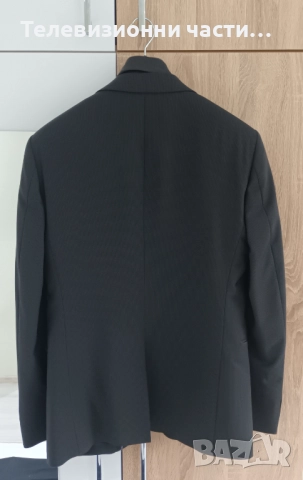 Оригинален официален мъжки костюм Andrews Андрюс размер 46(М) в черен цвят сако,панталон,вратовръзка, снимка 3 - Костюми - 52867036