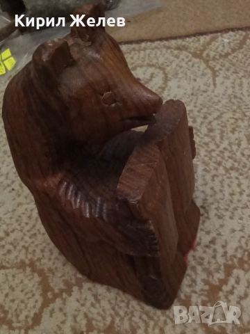 Дърворезба мечка фигура 51717, снимка 10 - Антикварни и старинни предмети - 52070211