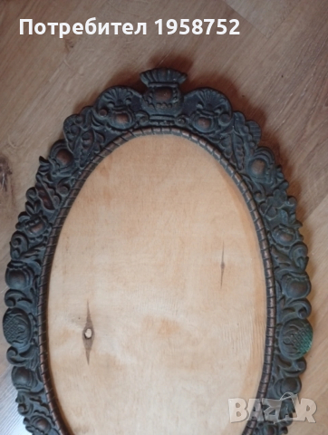 Vintage метална рамка от средата на 19в. за огледало, снимка 5 - Антикварни и старинни предмети - 53422299