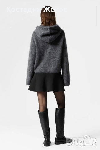  Ново. Дамско оригинално худи от мохер ,супер мек с качулка. & Other Stories. , снимка 2 - Блузи с дълъг ръкав и пуловери - 53137715