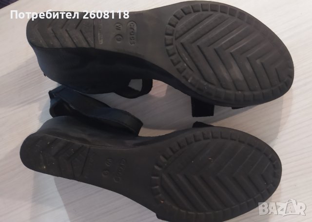 CROCS дамски сандали – черни, № 40, снимка 5 - Сандали - 40680391