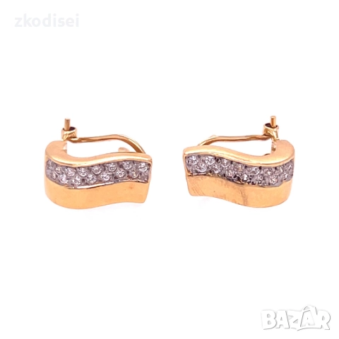 Златни обеци 5,05гр. 18кр. проба:750 модел:34668-5