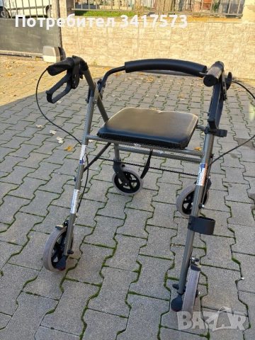Сгъваема алуминиева проходилка ролатор за възрастни, оперирани, за трудно движещи се хора.