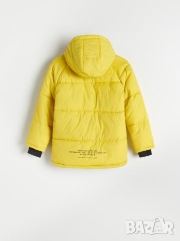Ново Зимно Жълто яке с подплата за момче на Reserved 158см с етикет, снимка 2 - Детски якета и елеци - 42308329