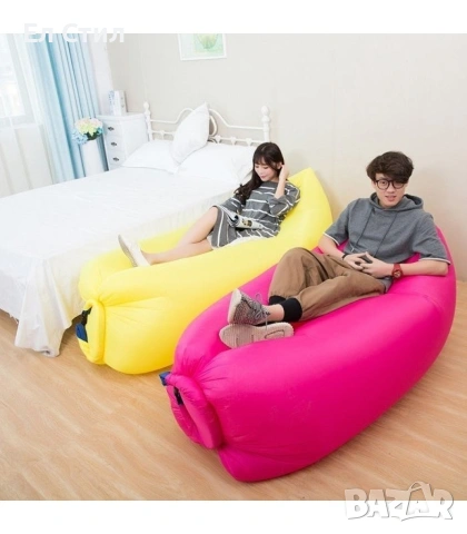 Самонадуващо се легло подходящо за планина и море Lazy Bag / Размери: 240 см * 75 см * 50 см;, снимка 14 - Спални и легла - 53866189