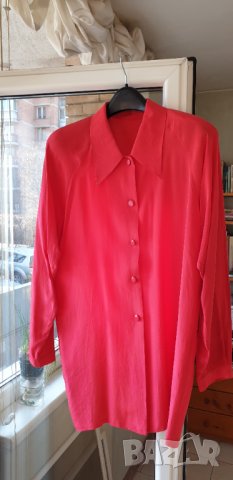 Блуза от естествена коприна размер ХЛ, снимка 1 - Ризи - 39091429