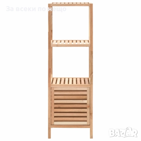 Шкаф за съхранение за баня, орех масив, 39,5x35,5x123 см Код P1084