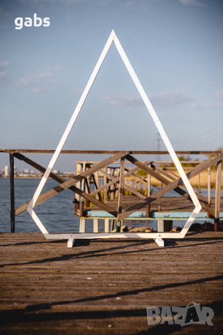 Дървени бохо сватбени арки под наем, снимка 15 - Други - 40272531