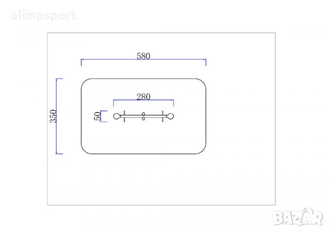 Люлка везна FY13305  Изработена от масивни поцинковани и прахово боядисани профили ф114 мм, снимка 4 - Спортна екипировка - 36092515
