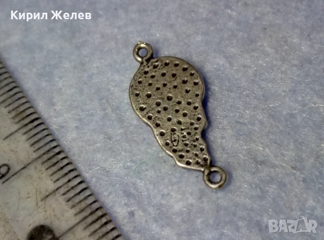 КАТОЛИЧЕСКА СРЕБЪРНА ИКОНКА ЛАКИРАНО СРЕБРО 925 ИКОНА За МОЛИТВЕНА ОГЪРЛИЦА Тип БРОЕНИЦА 31609, снимка 6 - Колиета, медальони, синджири - 50542201