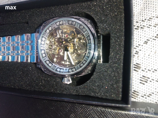 Автоматичен ,механичен, водоустойчив часовник time corridor, ненадраскваемо стъкло ,водоустойчив., снимка 2 - Мъжки - 52244562