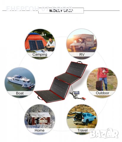 Олекотен МОЩЕН Соларен куфар 200w - 12v, снимка 7 - Друга електроника - 35917804