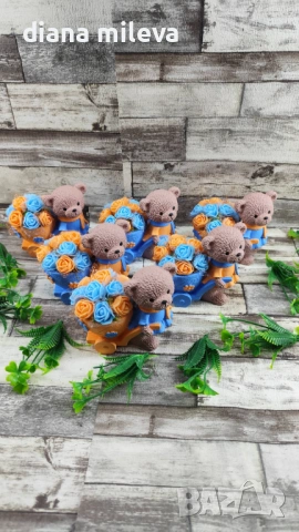 Сладки малки мечета в оранжево и синьо!!, снимка 10 - Декорация за дома - 53659002