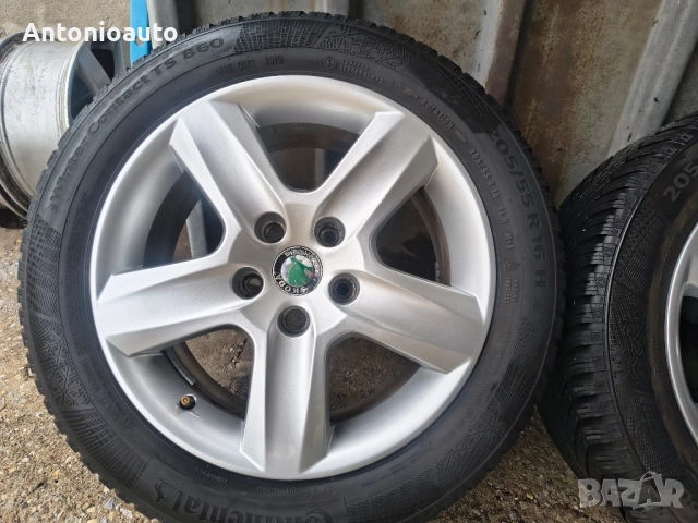 5х112 - 16 цола 5x112 SKODA Superb 5 x 112 , снимка 4 - Гуми и джанти - 52306215