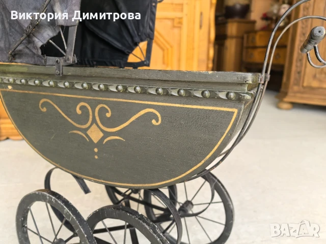 Антикварна количка за кукли, снимка 3 - Колекции - 51411227