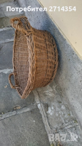 Ретро плетен панер, снимка 4 - Антикварни и старинни предмети - 51664263