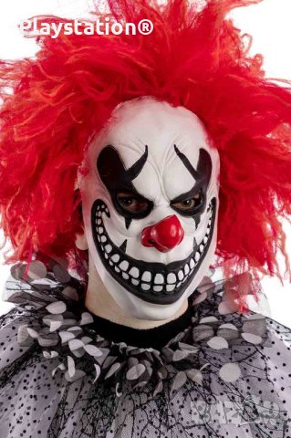 Зловещият Клоун маскa от латекс, снимка 5 - Други - 40174324