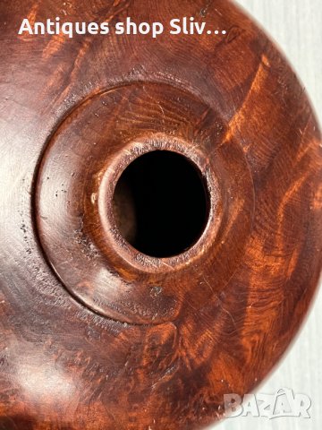 РЪЧНО изработена дървена ваза. №3124, снимка 5 - Антикварни и старинни предмети - 38917802