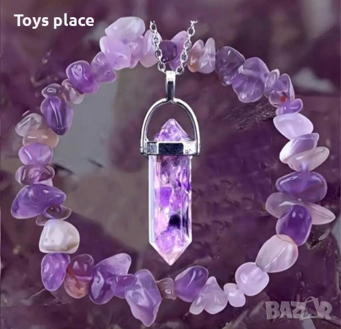 Гривни от естествени камъни , снимка 4 - Гривни - 50997687