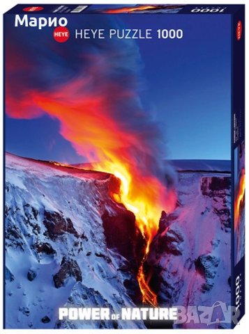 НАРЕДЕН - Пъзел Heye- 1000 части, Изригване,Силата на Природата, снимка 1